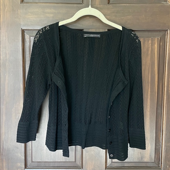Peruvian Connection Cardigan - Black Size Small - Picture 7 of 7